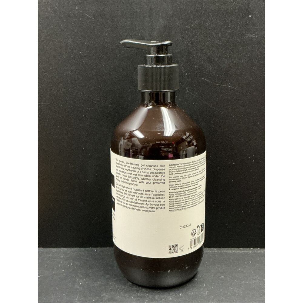 Aesop Geranium Leaf Body Cleanser Germanium Leaf Mandarin Bergamot Rind 16.9 Oz - Picture 3 of 4
